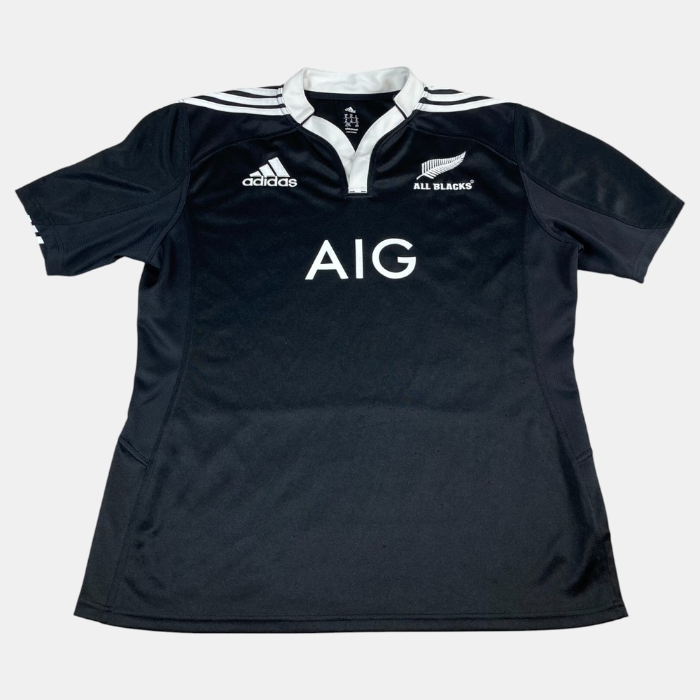 adidas All Blacks Black and White Rugby Jersey